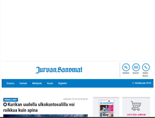 Tablet Screenshot of jurvansanomat.fi